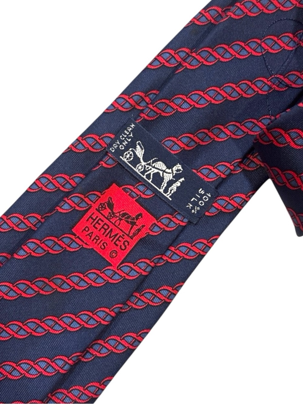 HERMÈS silk tie